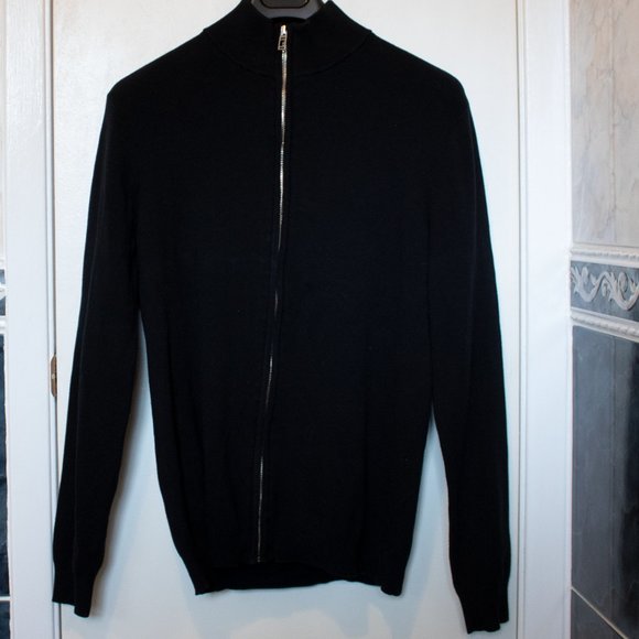 Organic Cotton Mock Neck Cardigan - Picture 2 of 3